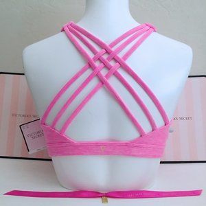 Victoria's Secret Strappy Back Sports Bra Bralette Lounge Gym Activewear M NWT